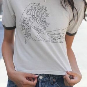 brandy melville wave crop top